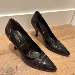 Vintage Prada Heels Brown Size 39